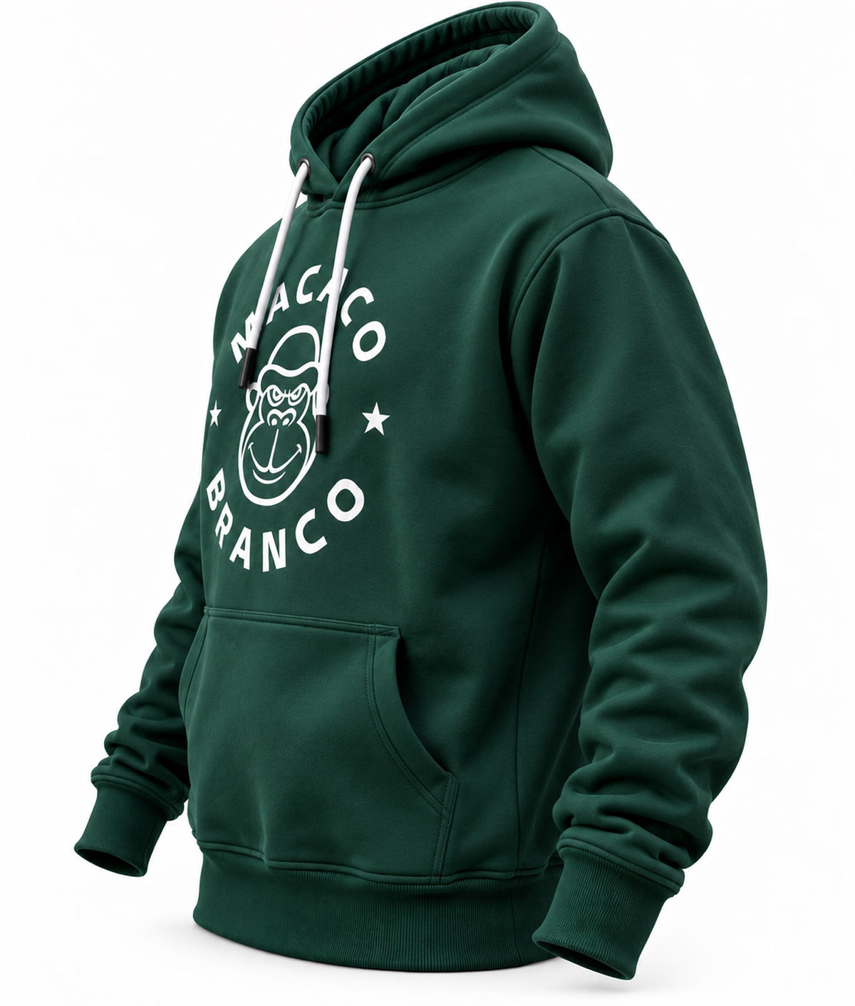 Macaco Branco Premium Heavyweight Hoodie
