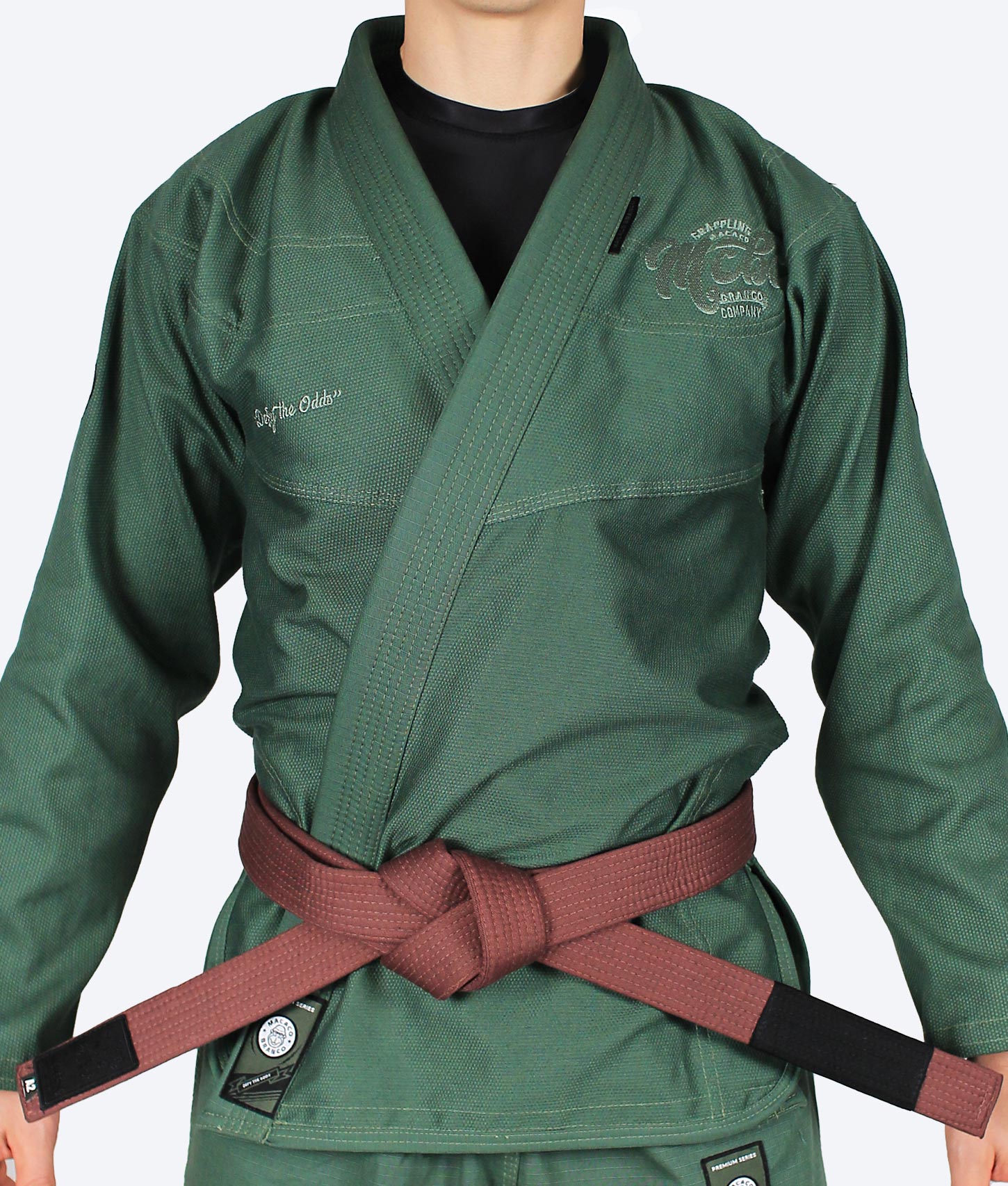 Premium "Vihreä Camo" BJJ puku