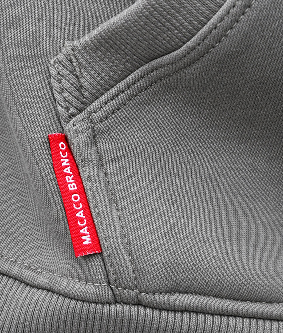 Macaco Branco Premium Heavyweight Hoodie – Charcoal #Color_Charcoal