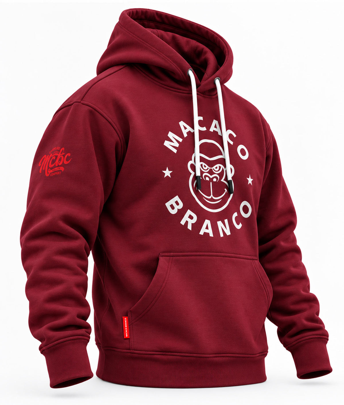 Macaco Branco Premium Heavyweight Hoodie