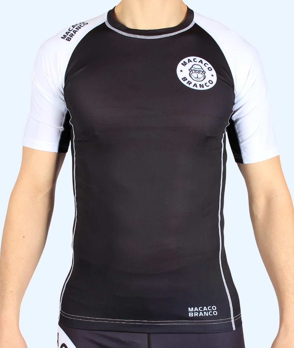 Rash Guard Short Sleeve "White" Macaco Branco