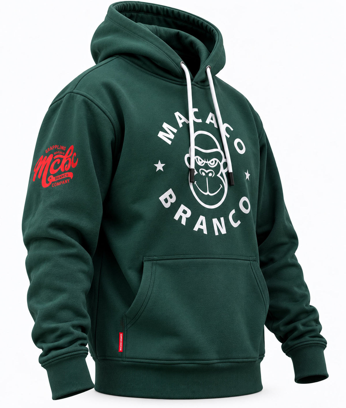 Macaco Branco Premium Heavyweight Hoodie