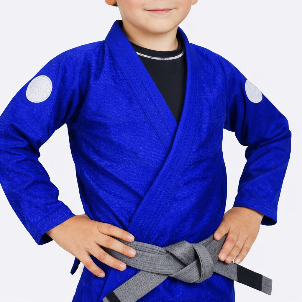 Lasten Basic 380 sininen BJJ puku