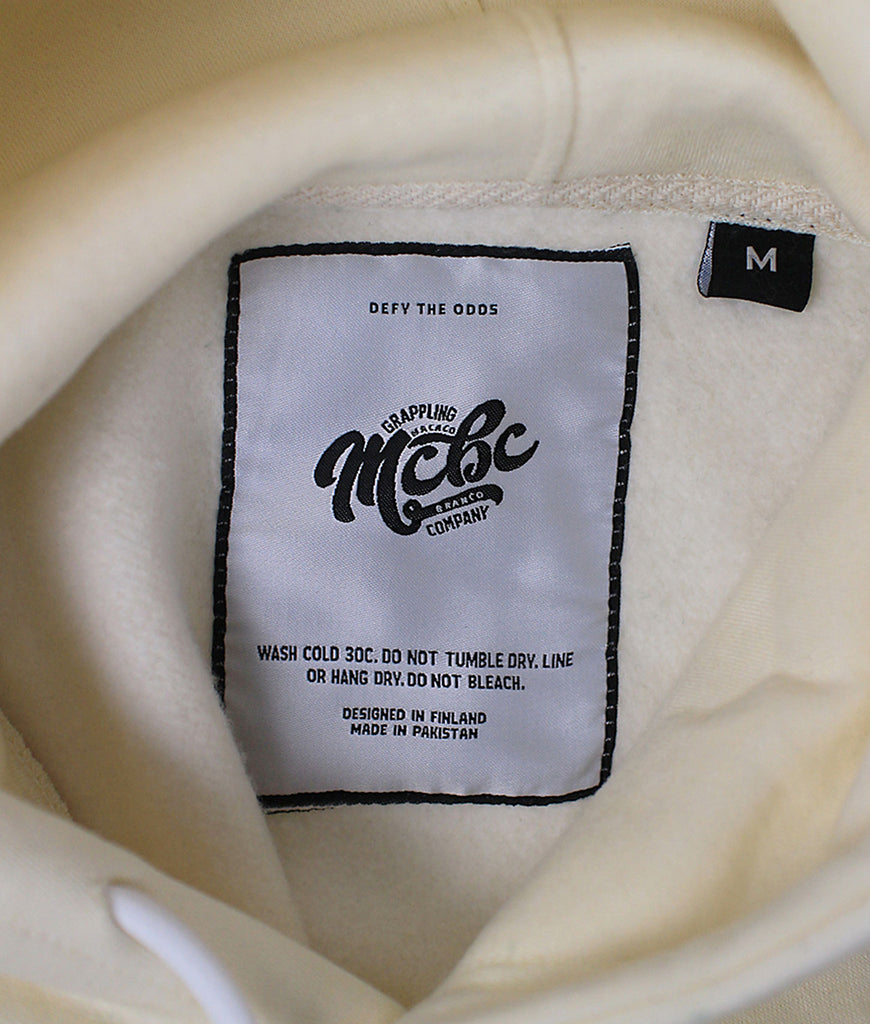 Cream heavy Hoodie - MCBC Grappling Company