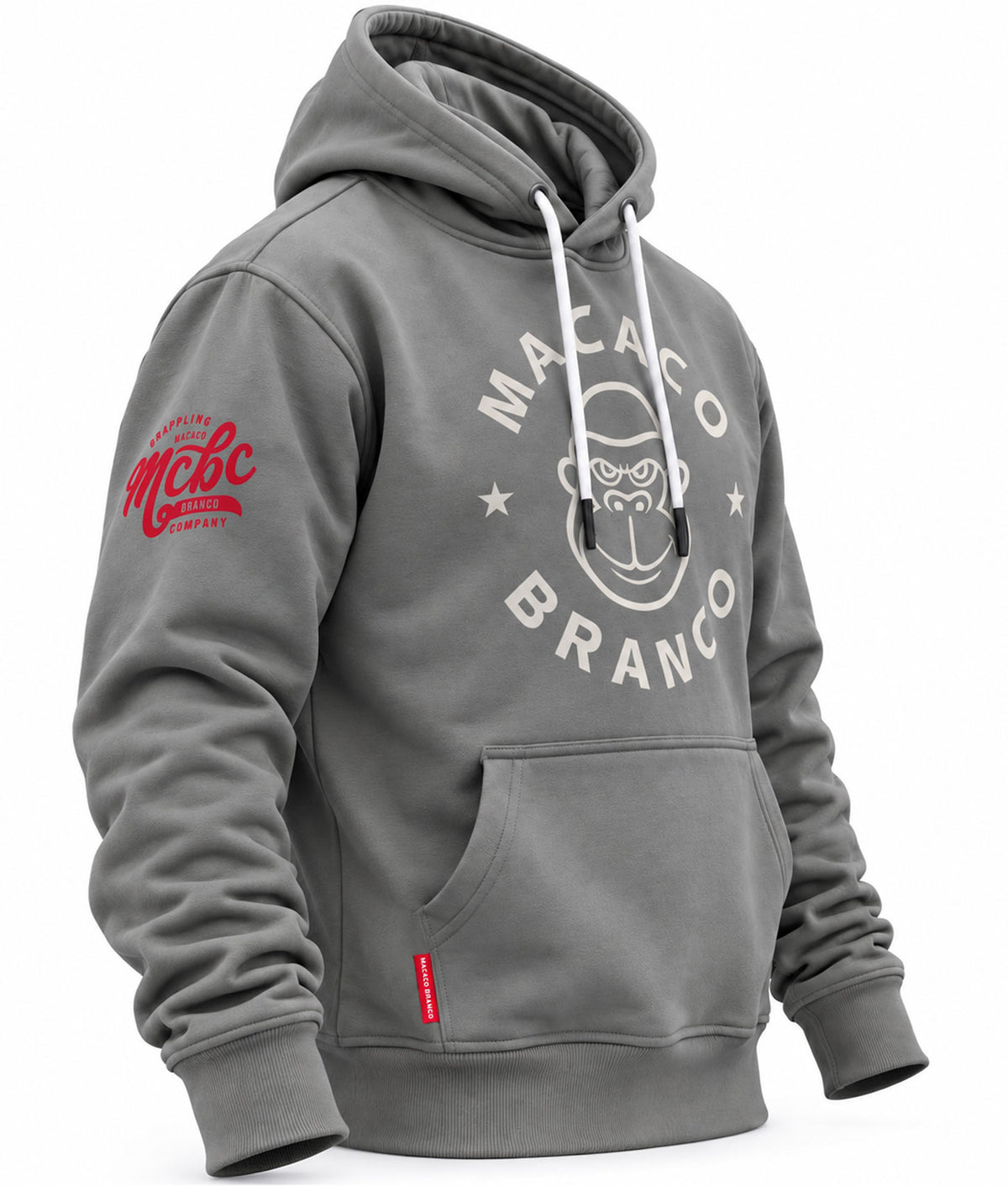 Macaco Branco Premium Heavyweight Hoodie
