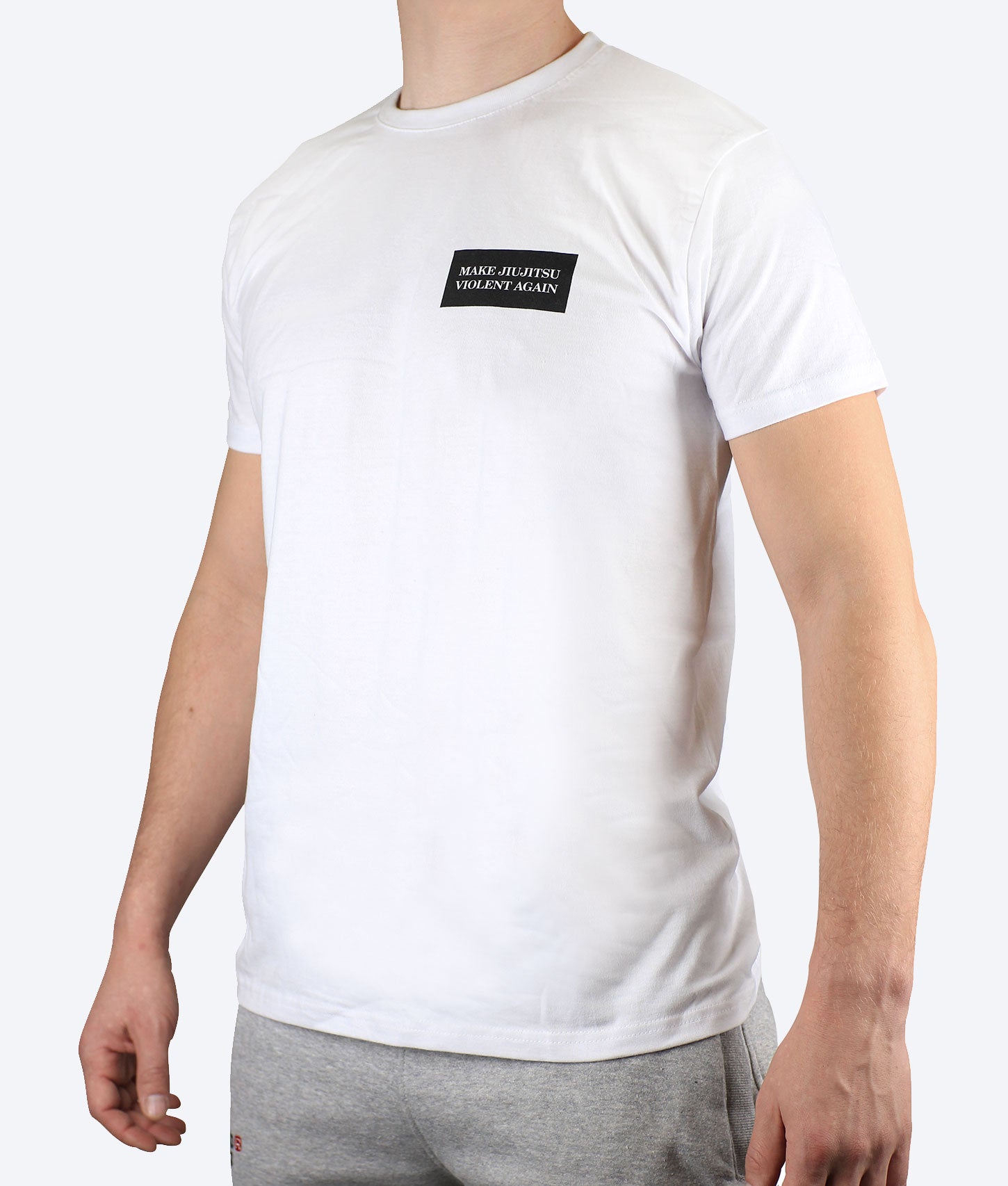 T-Shirt White - Make Jiujitsu violent again