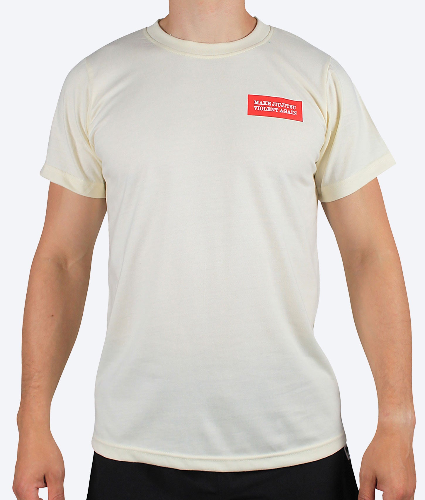 T-shirt Cream - Make jiujitsu violent again