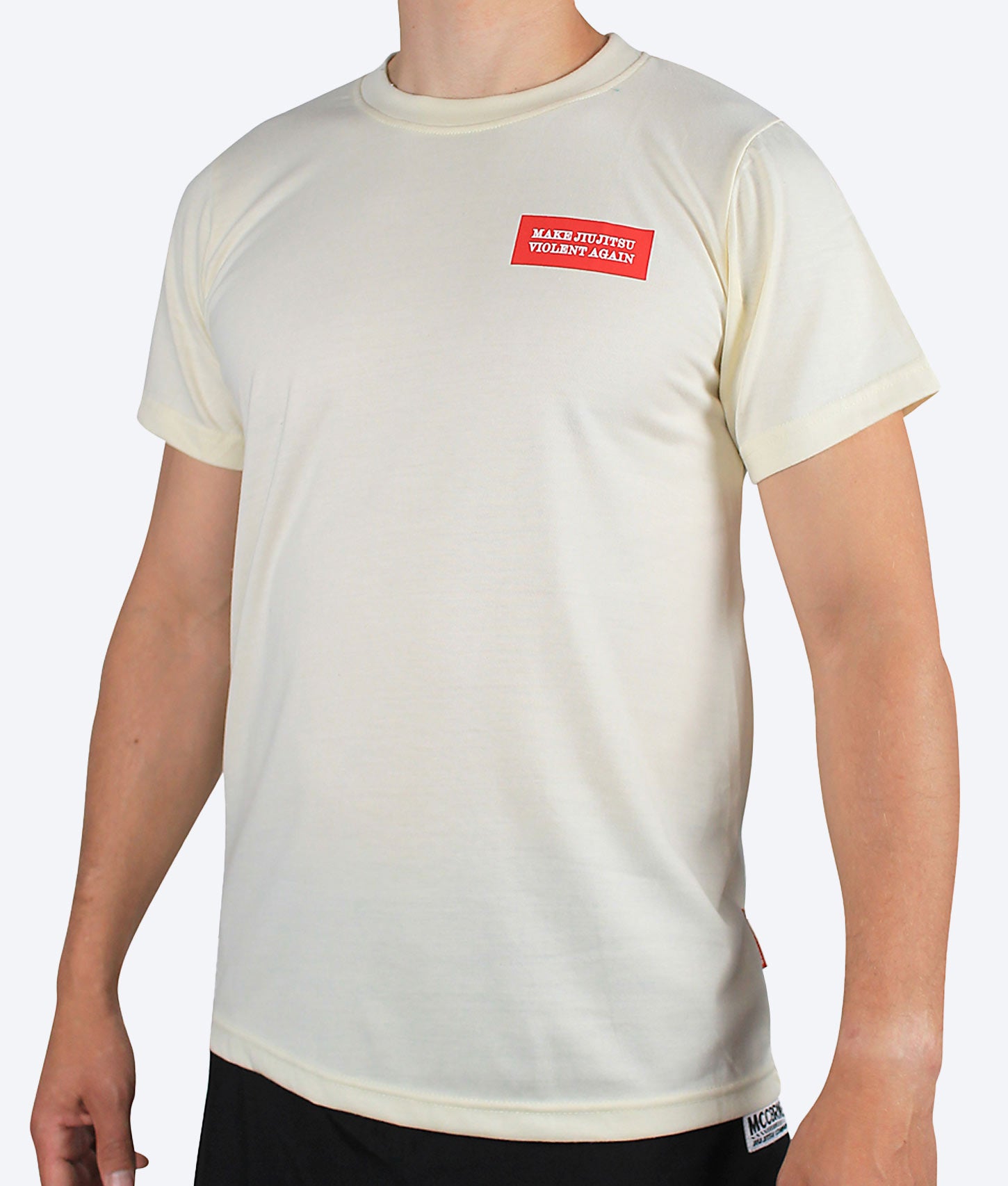 T-shirt Cream - Make jiujitsu violent again