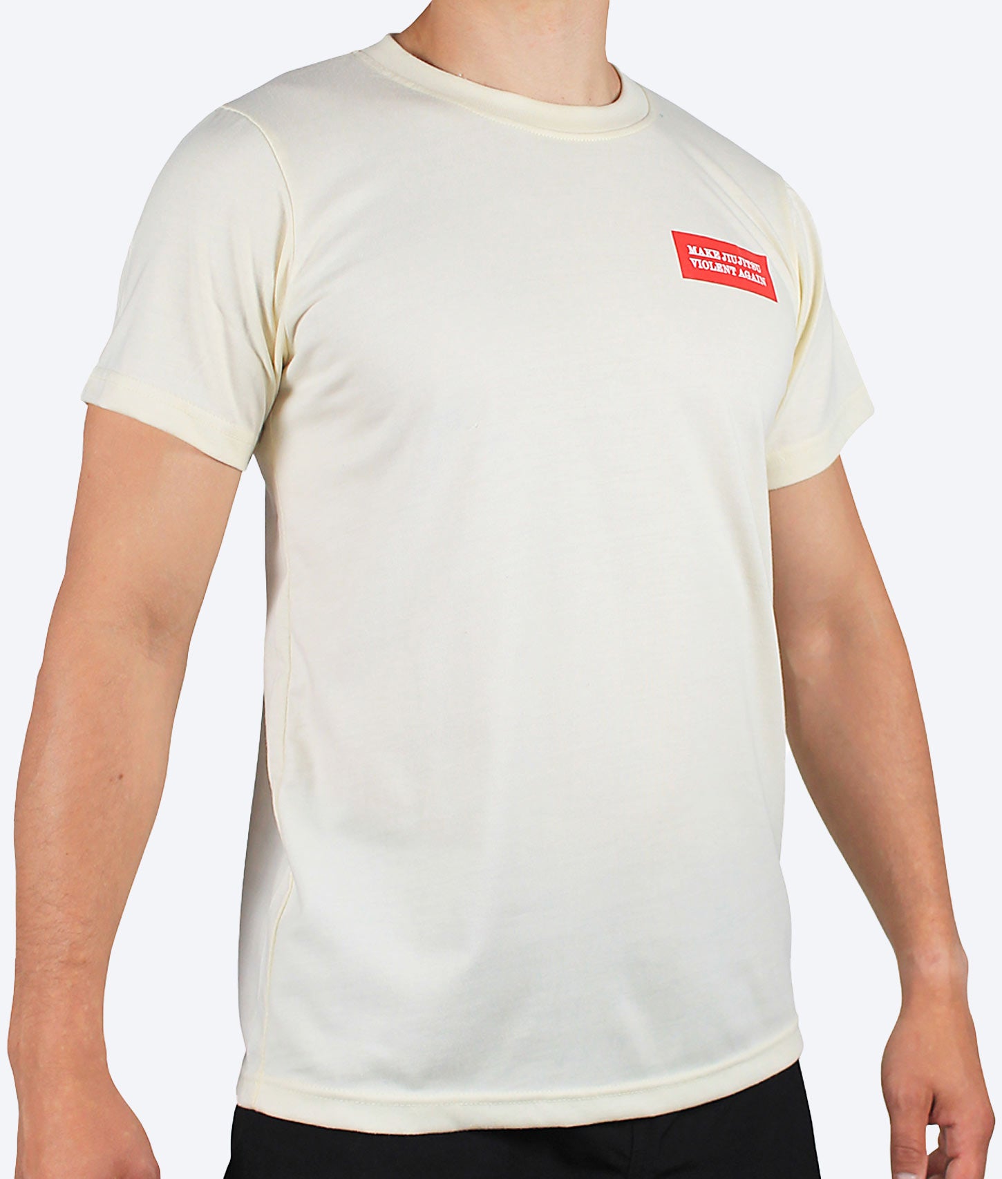 T-shirt Cream - Make jiujitsu violent again