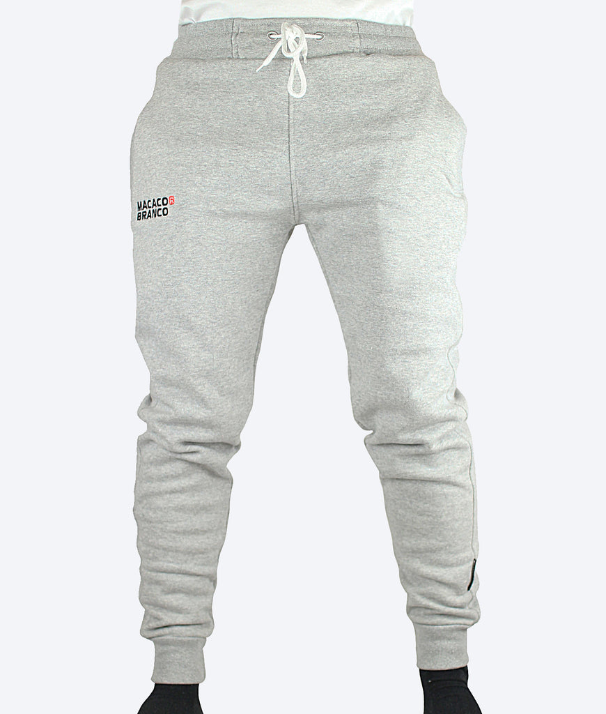 Grey College Pants - Macaco Branco