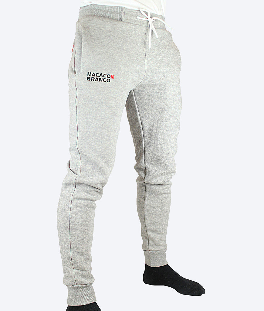 Grey College Pants - Macaco Branco