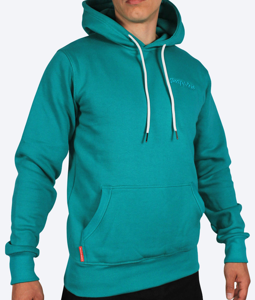 Aqua Green heavy Hoodie - Grappler