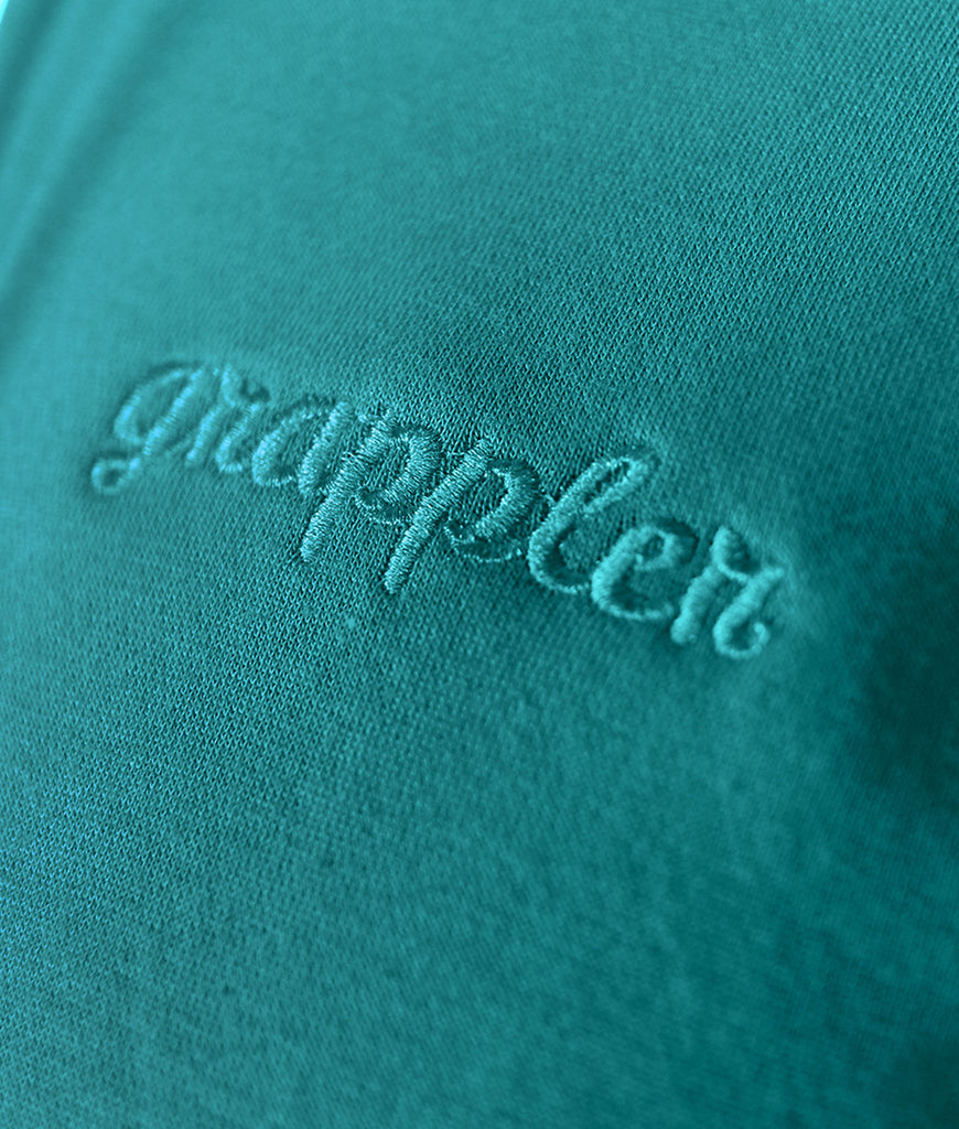 Aqua Green heavy Hoodie - Grappler