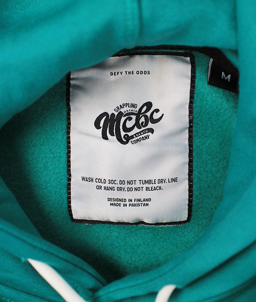 Aqua Green heavy Hoodie - Grappler