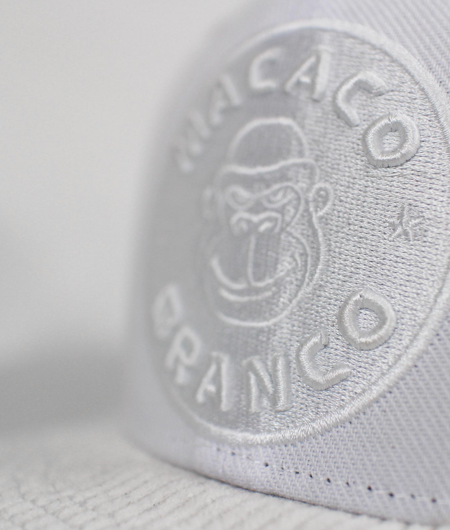 All white snapback
