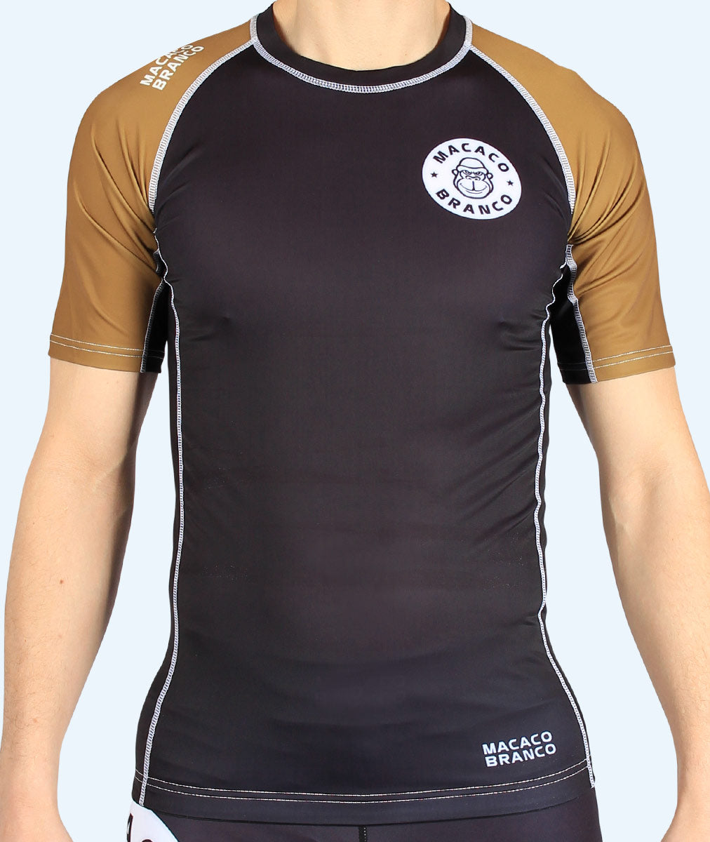 Rash Guard Short Sleeve "Brown"
