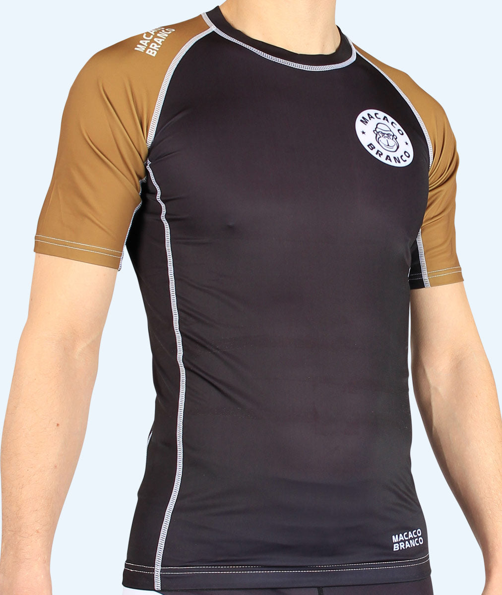 Rash Guard Short Sleeve "Brown"