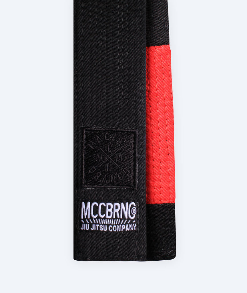 Premium Belt - Red Bar - Black